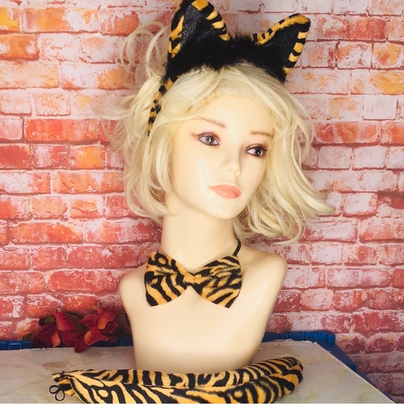 Other - Tiger Print Three Piece Cat Haloween Costume Set